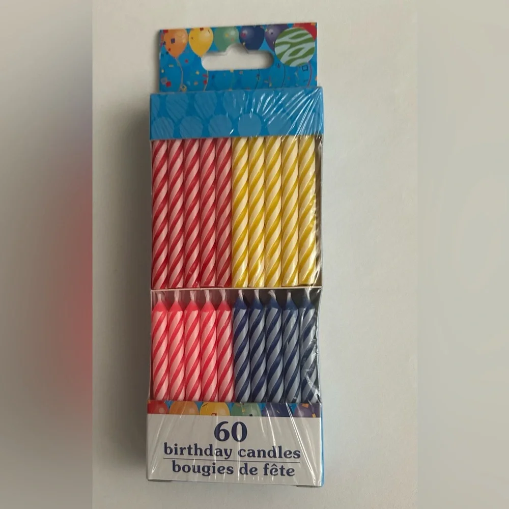 New 60 Birthday Candles Spiral made in Vietnam
